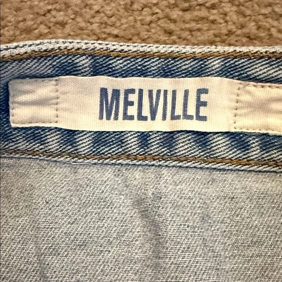Brandy Melville Light Blue Denim Skirt - Picture 2 of 5